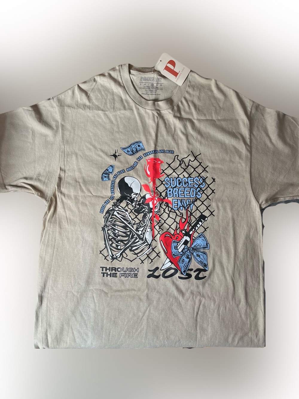 Beige Short-Sleeve Graphic Tee — Success Breeds Envy